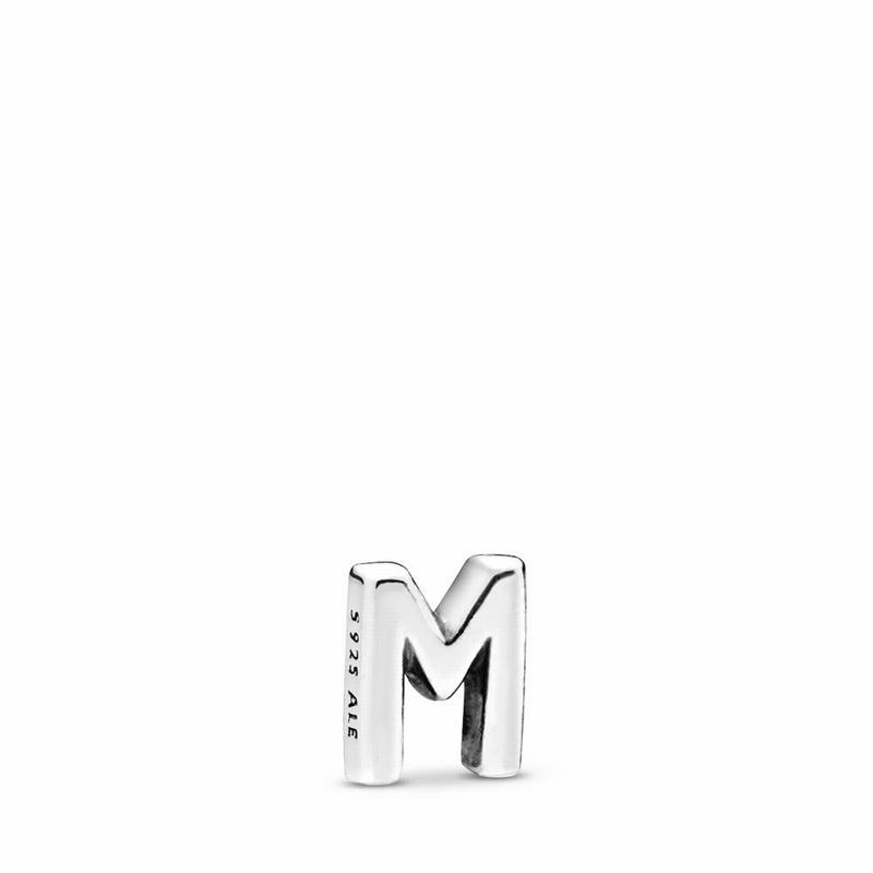 Pandora Letter M Petite Locket Charm Online NZ, Sterling Silver (190673-JSB)